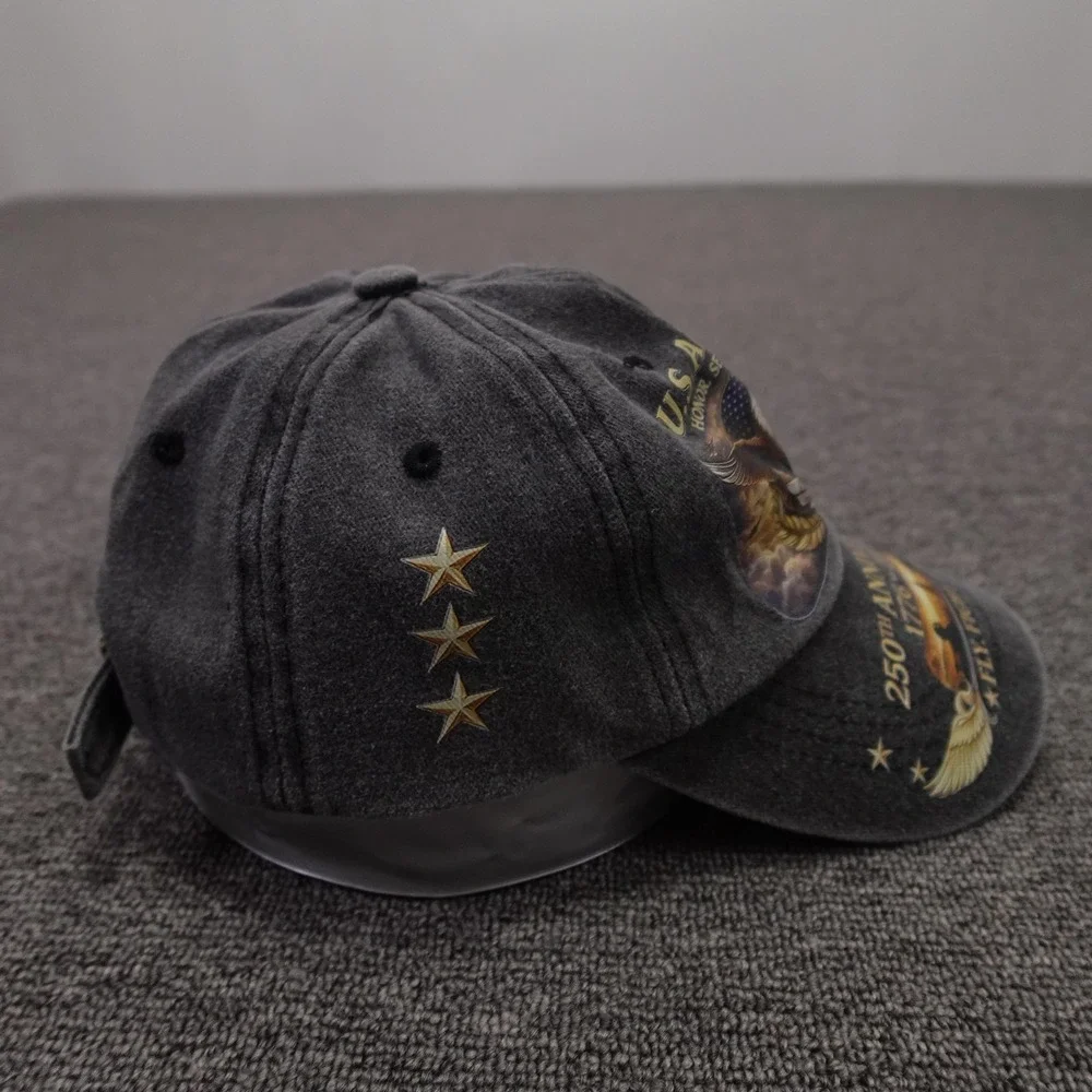 U.S. Air Force Hat Cap Strap Back Mens One Size Gray Baseball 250th Anniversary